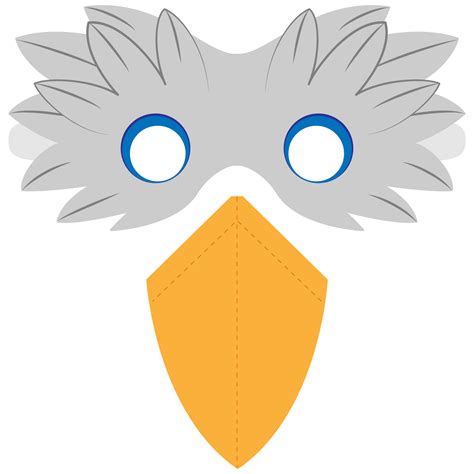 Printable Bird Face Mask